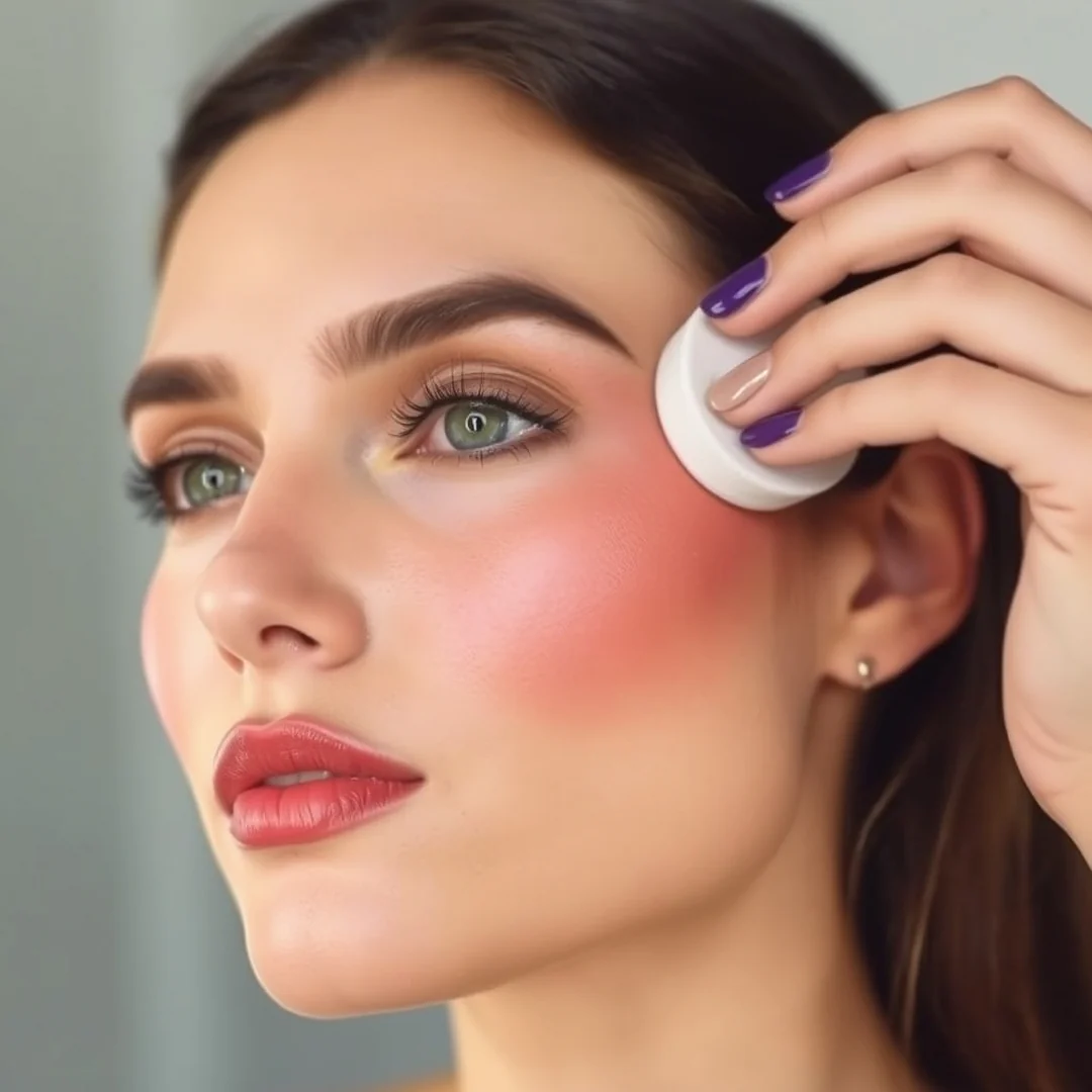 Correcting Patchy High Blush - 17 High Placement Blush Looks That Lift Your Face Instantly