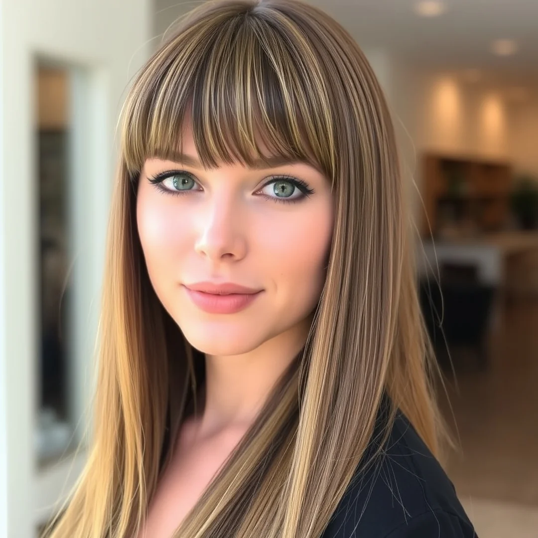 Layered Curtain Bangs - 17 Long Curtain Bangs Straight Styles to Try