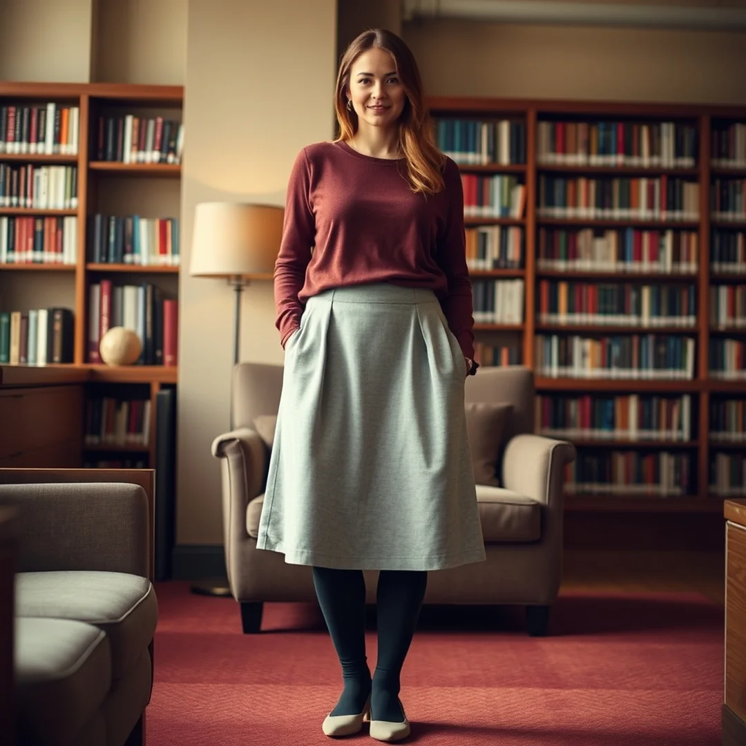 Modest Midi Skirt and Leggings - 17 Skirt and Leggings Combinations to Try This Year