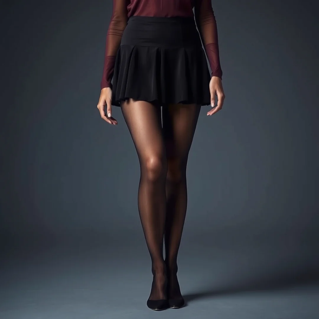 Sheer Tight Layering - 17 Skirt and Leggings Combinations to Try This Year