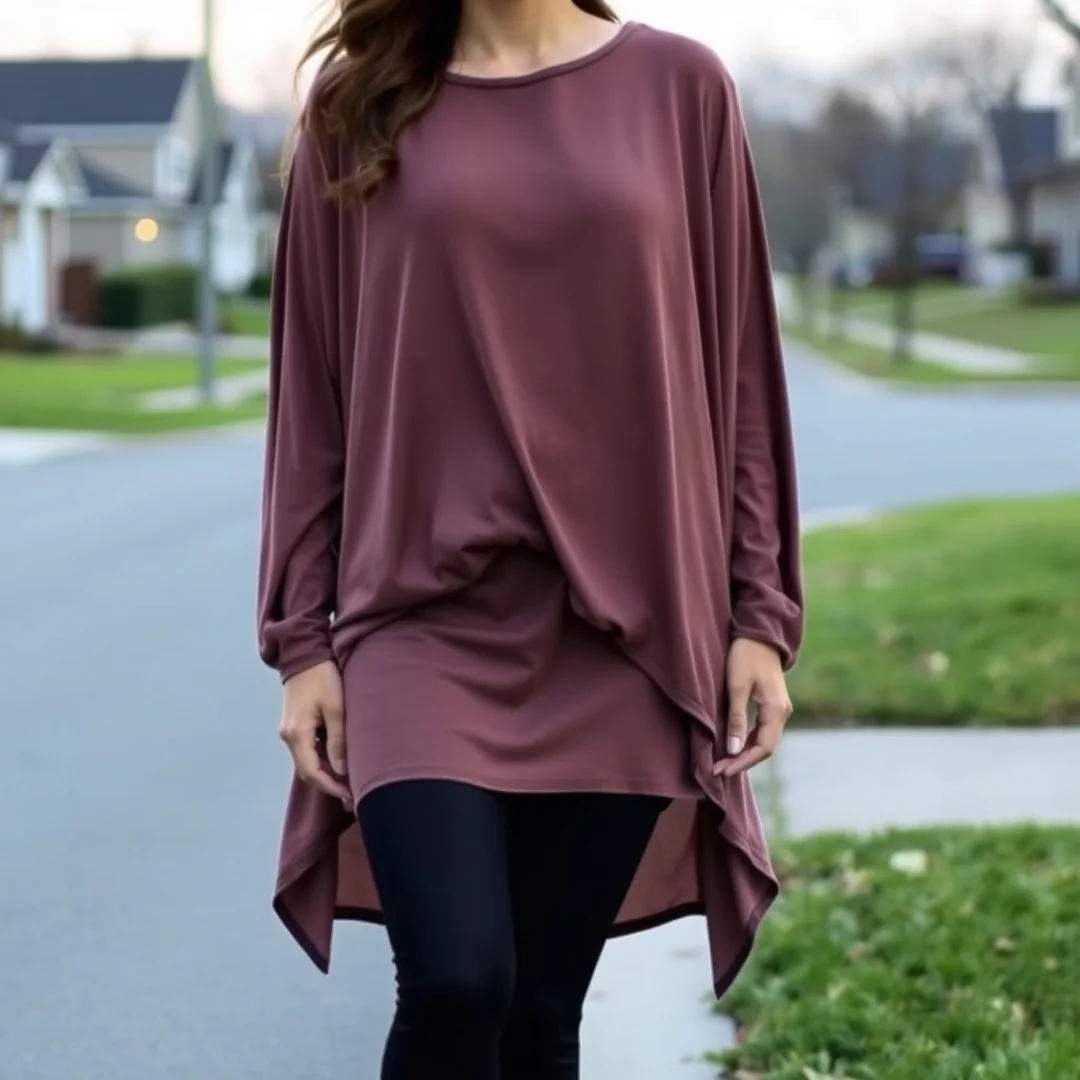 Tunic and Leggings Skirt Combo - 17 Skirt and Leggings Combinations to Try This Year