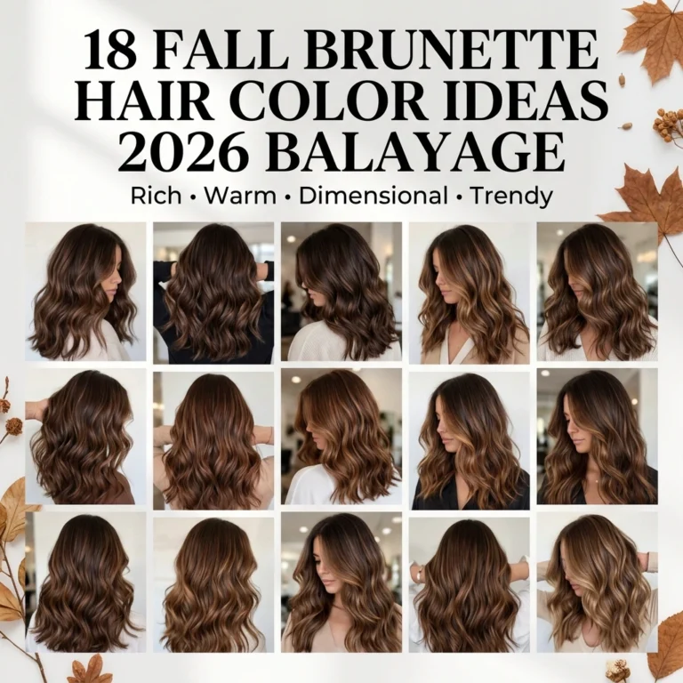 18 Fall Brunette Hair Color Ideas 2026 Balayage