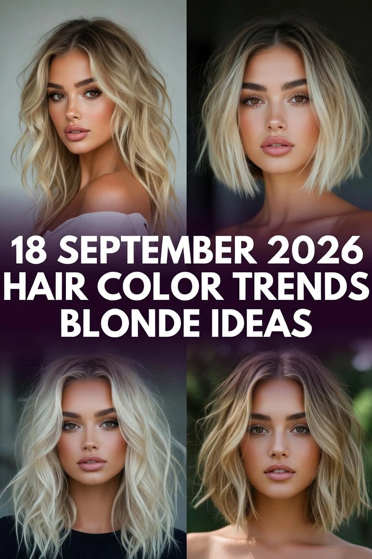 18 September 2026 Hair Color Trends Blonde Ideas