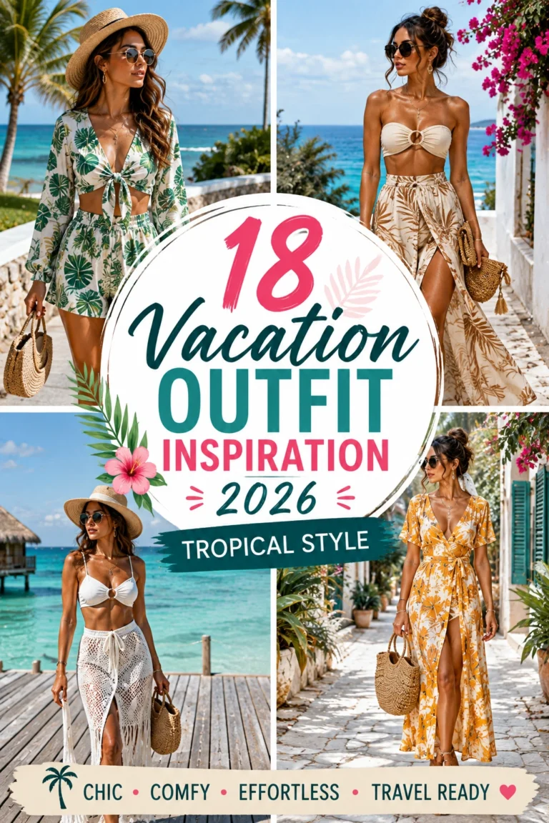 18 Vacation Outfit Inspiration 2026 Tropical Style