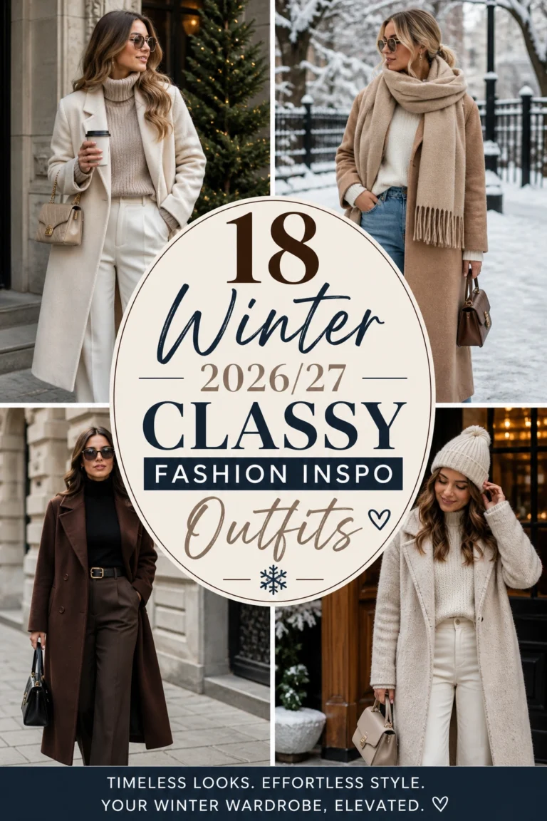 18 Winter 2026 27 Classy Fashion Inspo Outfits