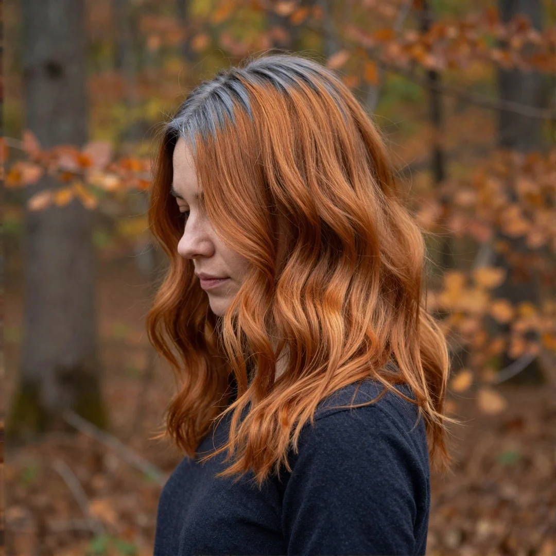 Spiced Pumpkin Spice Tones - 18 Fall & Winter Hair Color 2026 27 Trend Ideas