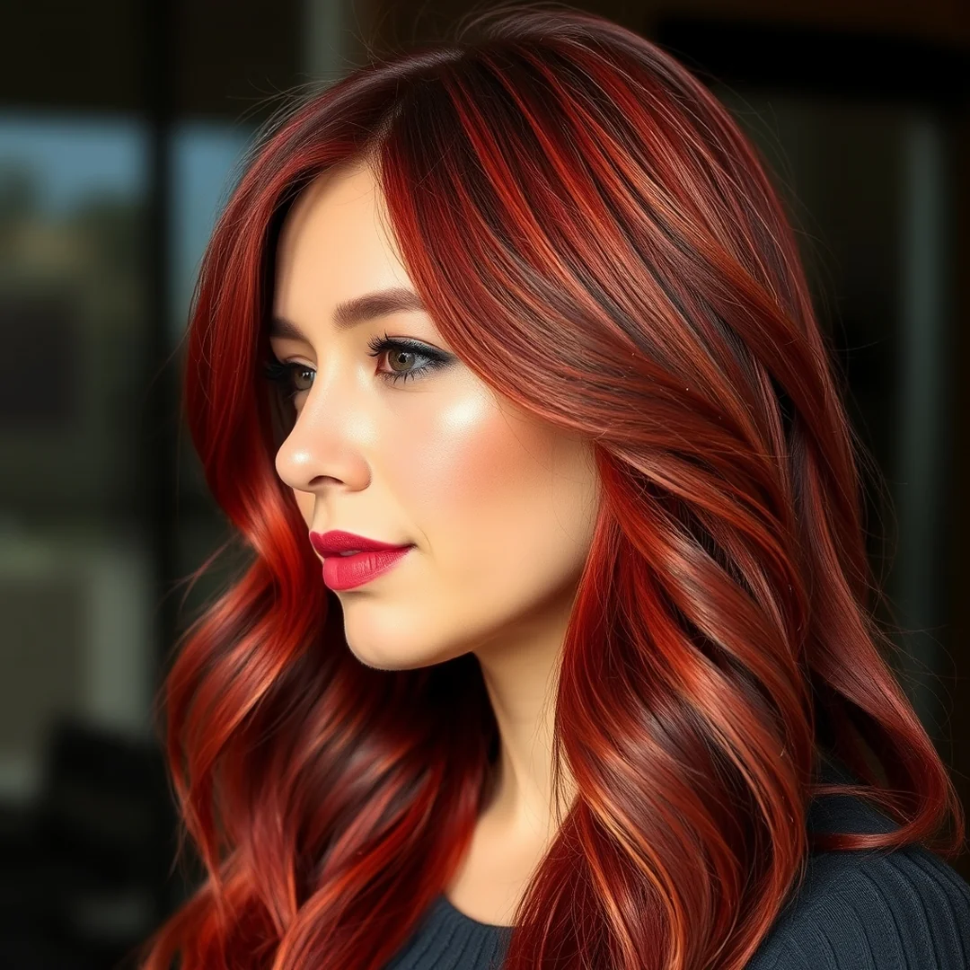 Vibrant Cherry Cola Red - 18 Fall & Winter Hair Color 2026 27 Trend Ideas