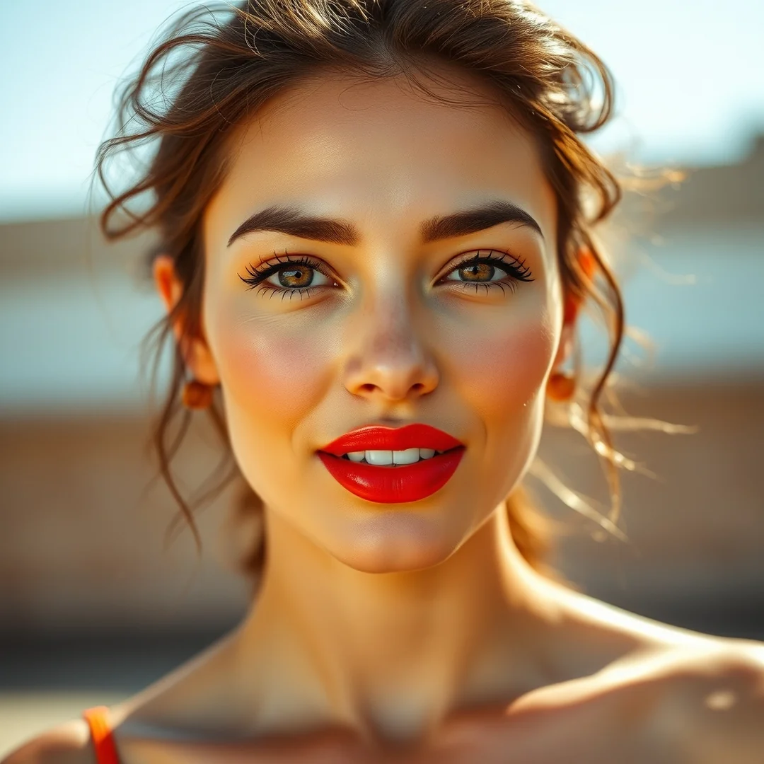 Bold Coral Shine - 18 Glossy Lip Looks That Are Everywhere This Summer