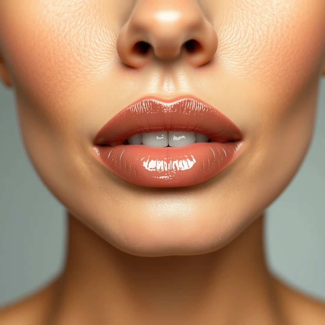 Nude Gloss Layers - 18 Glossy Lip Looks That Are Everywhere This Summer