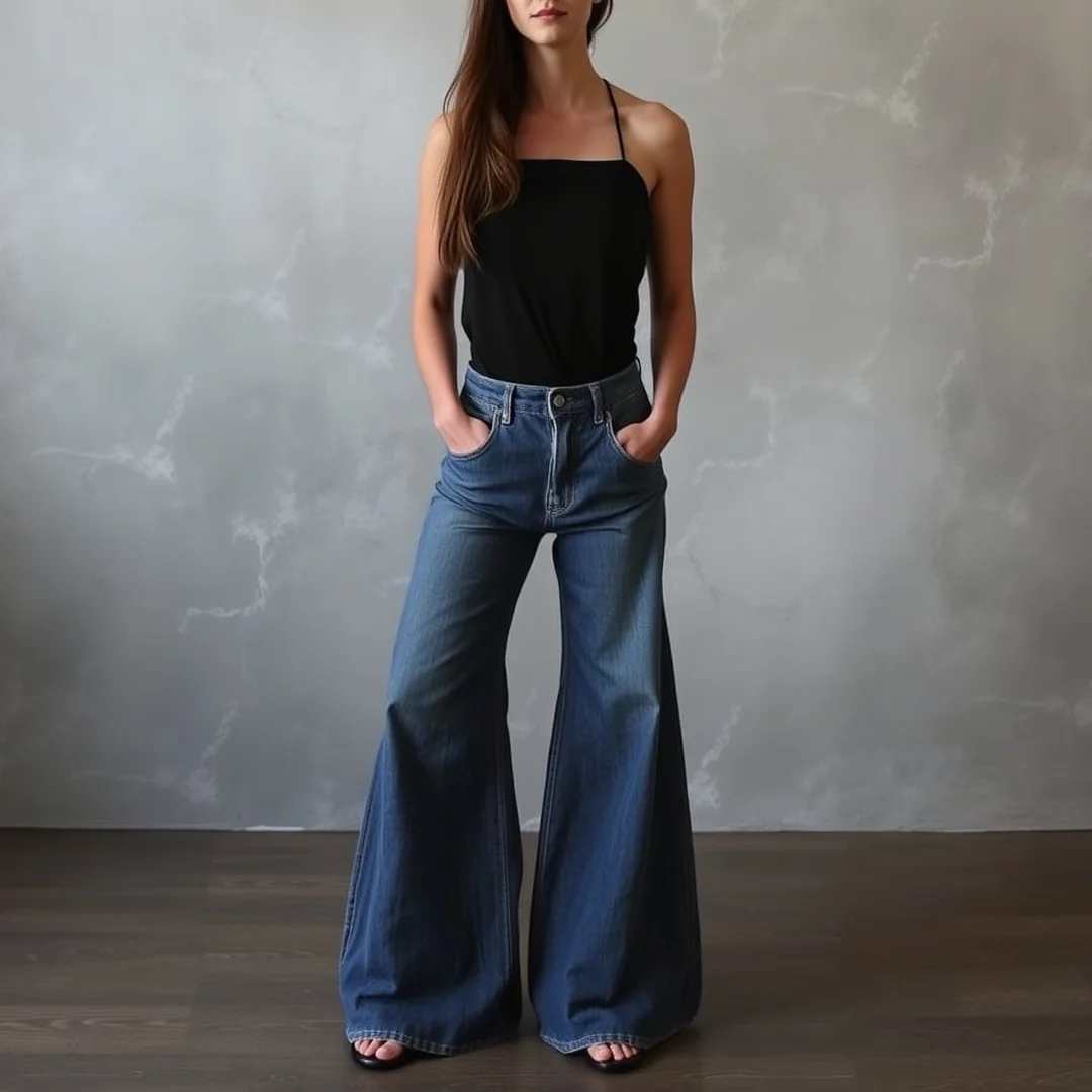 Dark Wash Flares - 18 Seasonal Denim Outfits You’ll Want to Copy