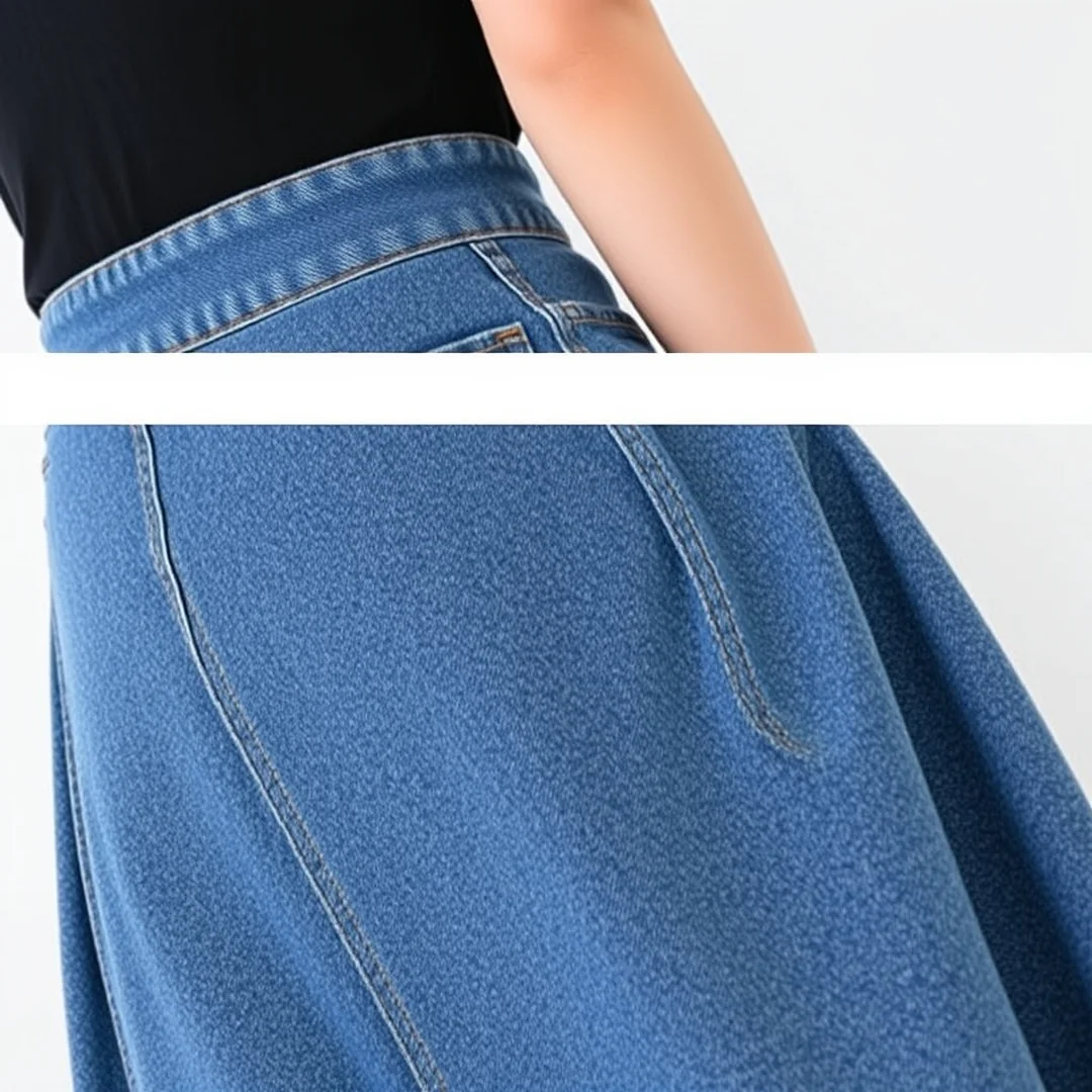Denim Midi Skirt - 18 Seasonal Denim Outfits You’ll Want to Copy