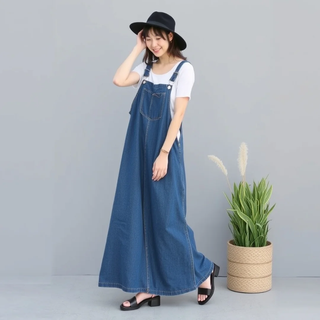 Full Denim Maxi - 18 Seasonal Denim Outfits You’ll Want to Copy