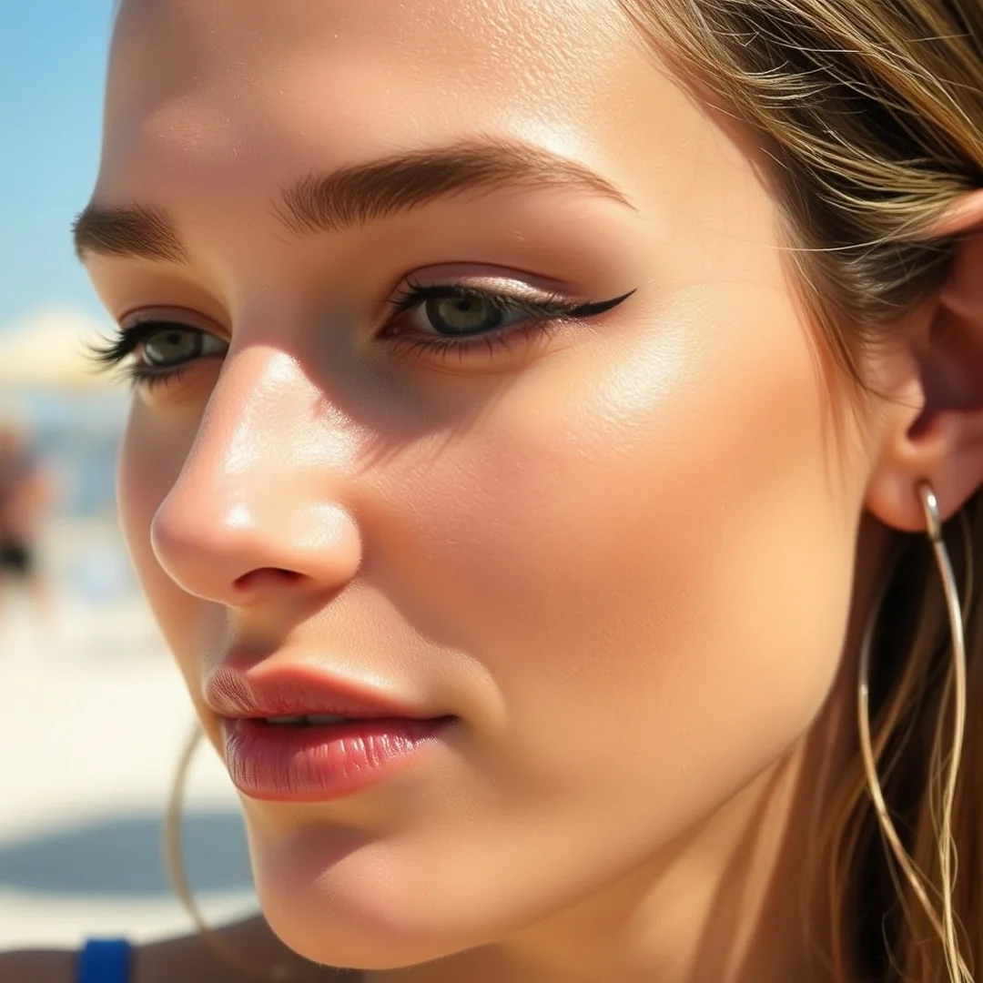 Beach Day Fade - 18 Smudged Eyeliner Looks for Effortless Summer Glam
