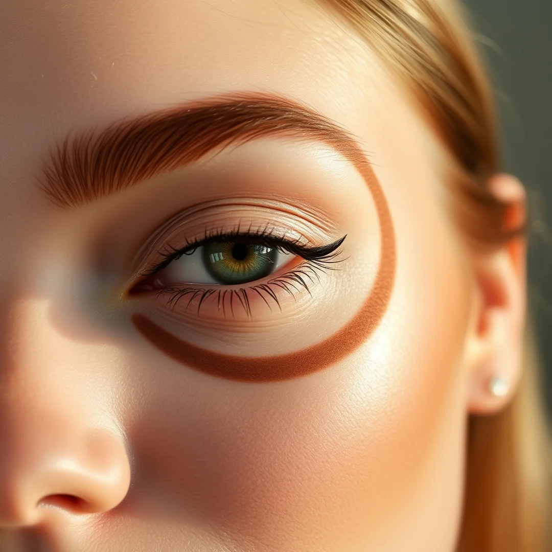 Graphic Smudged Circle - 18 Smudged Eyeliner Looks for Effortless Summer Glam