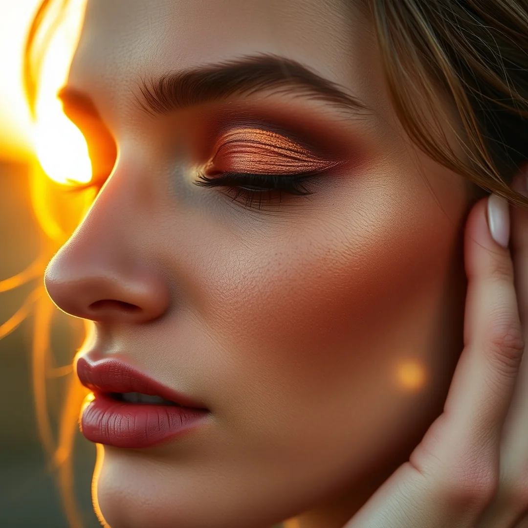 Sunset Gradient Smudge - 18 Smudged Eyeliner Looks for Effortless Summer Glam