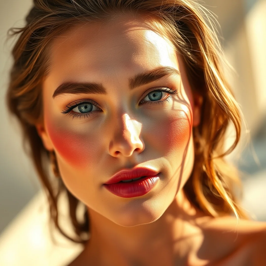 Contoured Sunburn Blush - 18 Sunburn Blush Looks for That Fresh Summer Flush