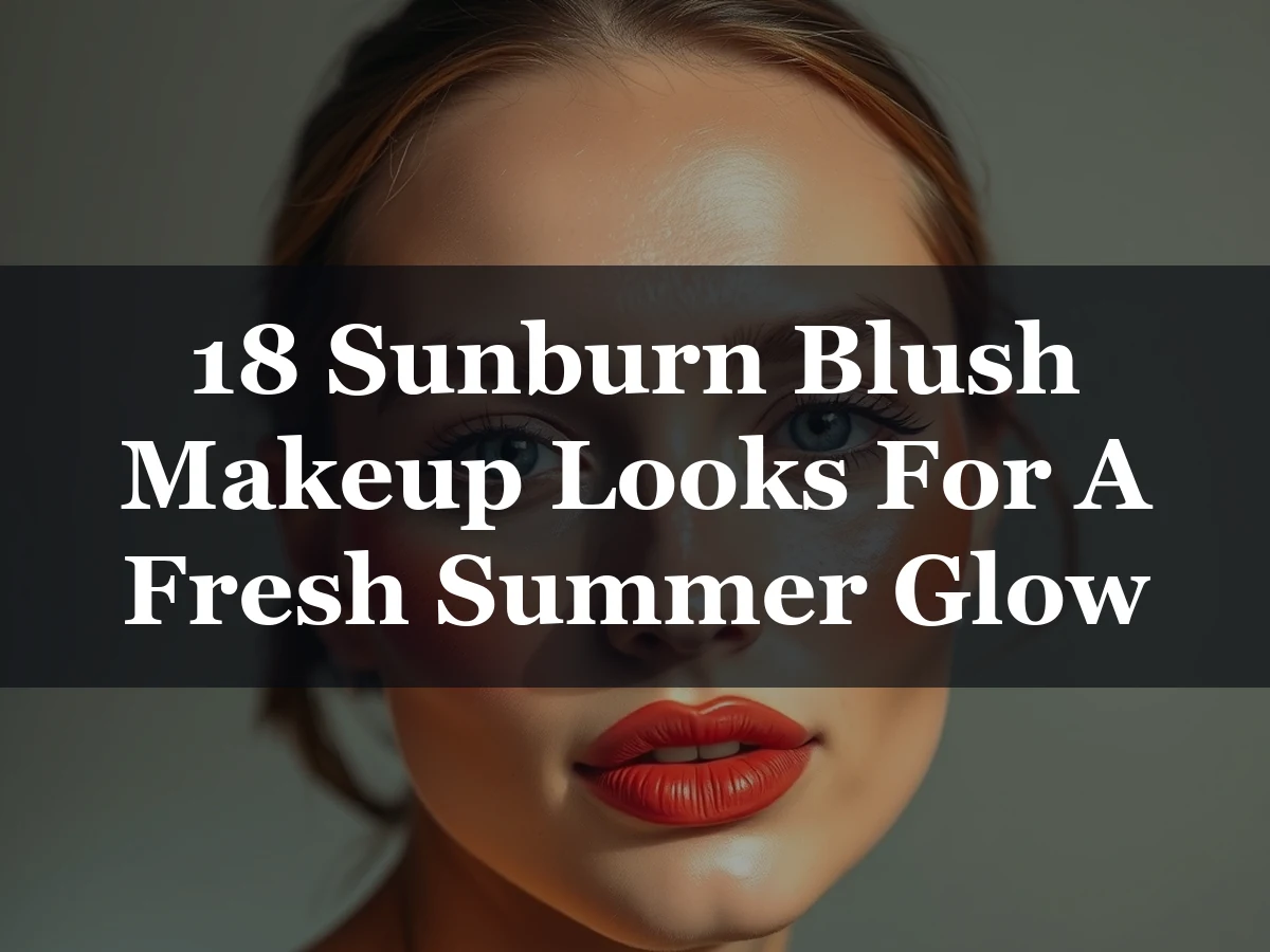 18 Sunburn Blush Makeup Looks For A Fresh Summer Glow - 18 Sunburn Blush Makeup Looks for a Fresh Summer Glow