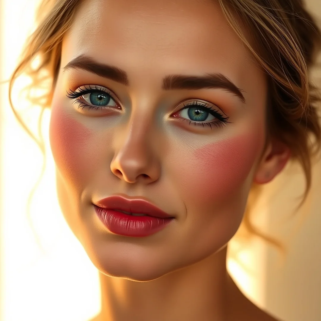 Angular Face Softening - 18 Sunburn Blush Makeup Looks for a Fresh Summer Glow