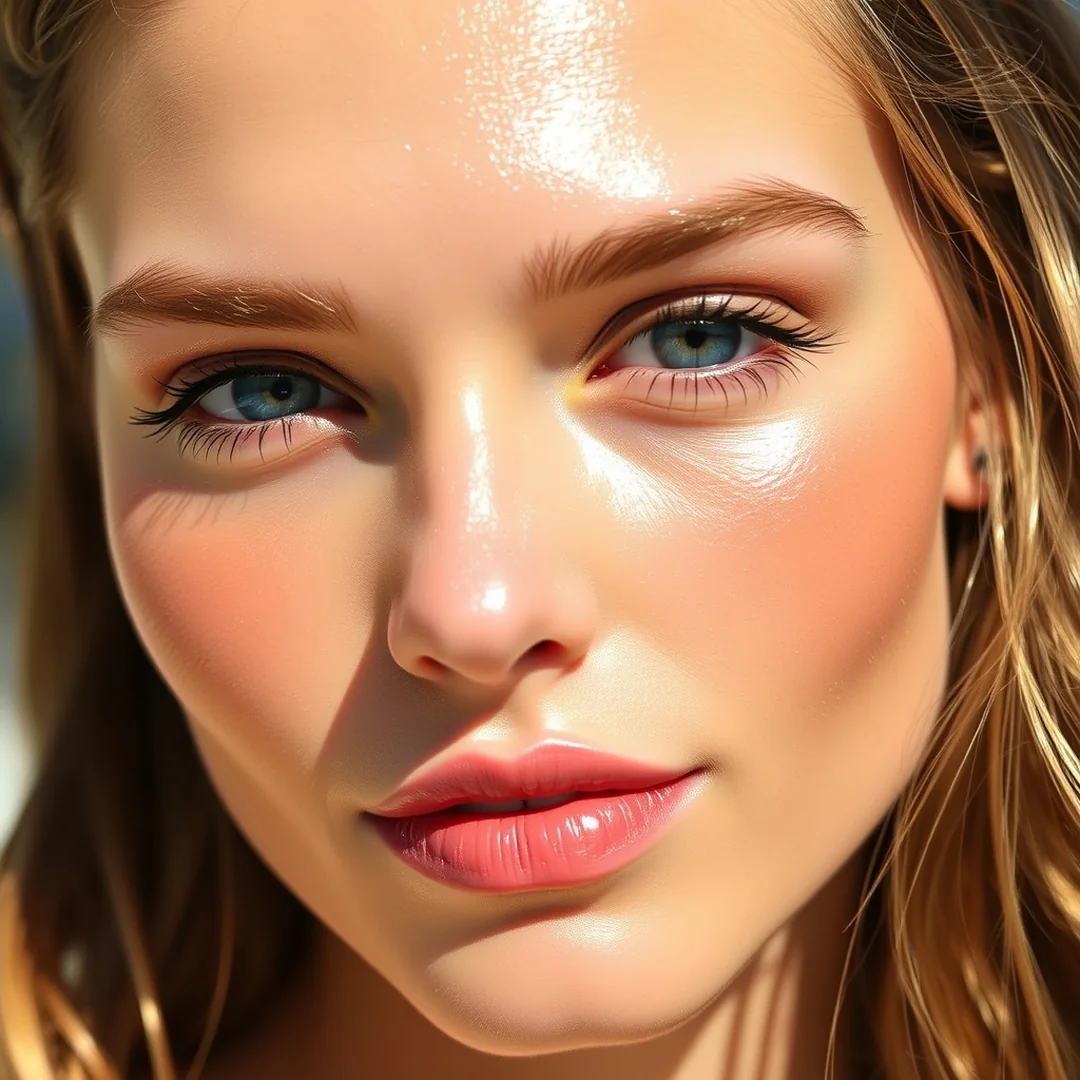 Dewy Sun-Kissed Effect - 18 Sunburn Blush Makeup Looks for a Fresh Summer Glow