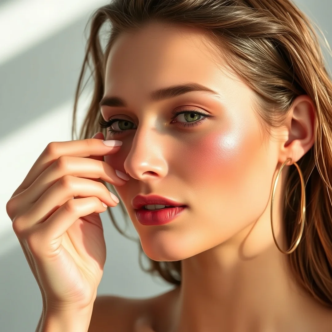 Round Face Blush - 18 Sunburn Blush Makeup Looks for a Fresh Summer Glow