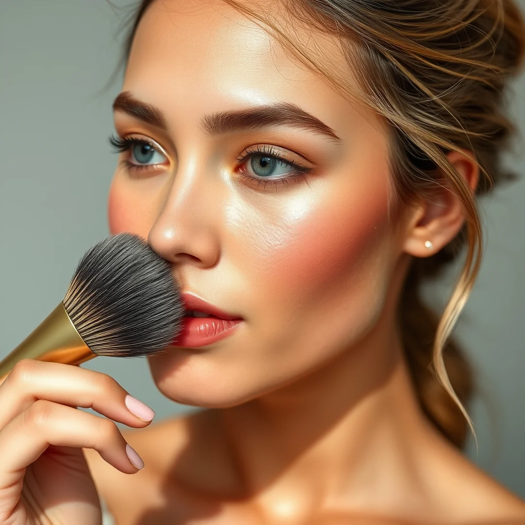 Seamless Blended Sunburn Look - 18 Sunburn Blush Makeup Looks for a Fresh Summer Glow