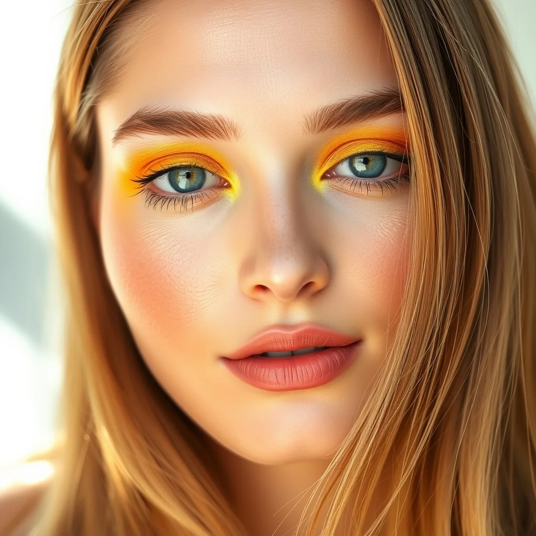 Lemon Yellow Halo - 18 Watercolor Eyeshadow Looks for Dreamy Summer Beauty