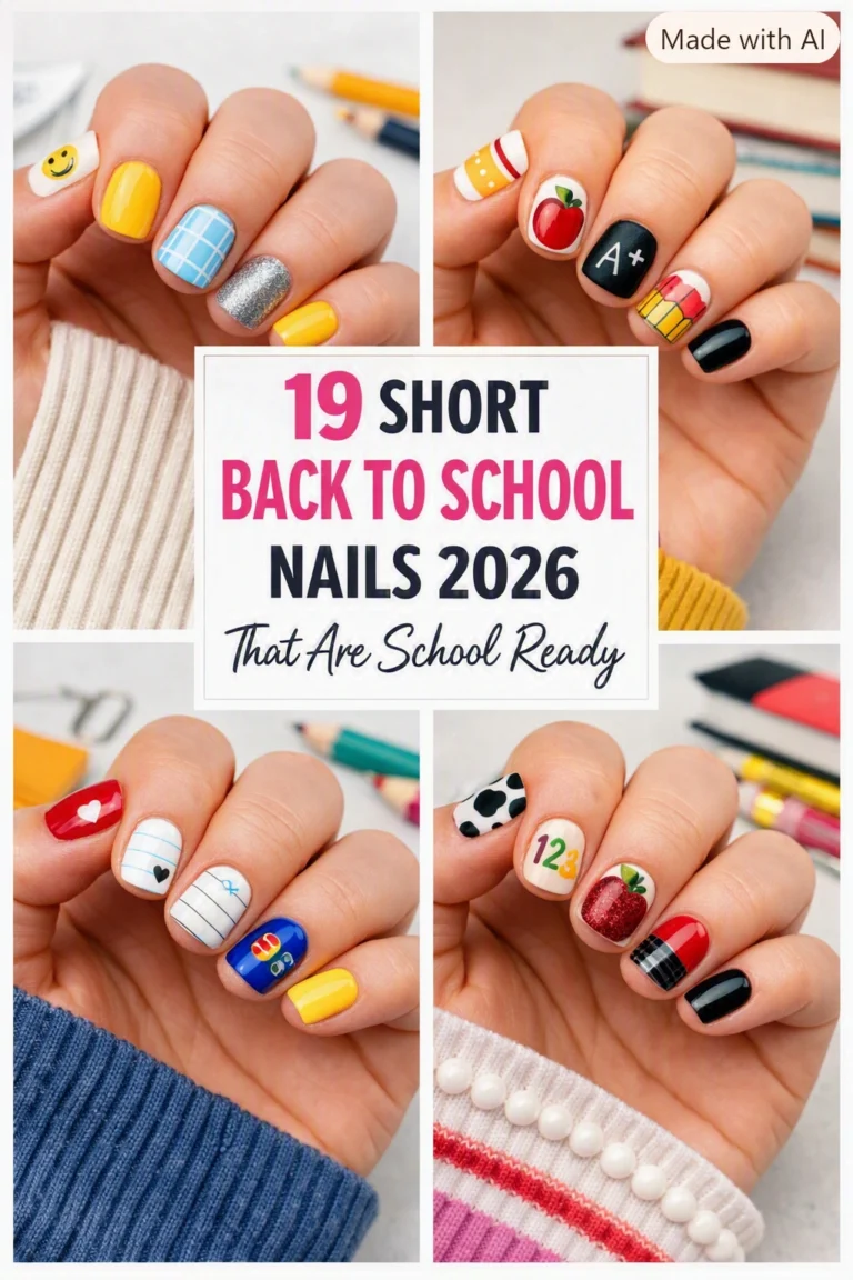 19 Short Back to School Nails 2026 That Are School Ready