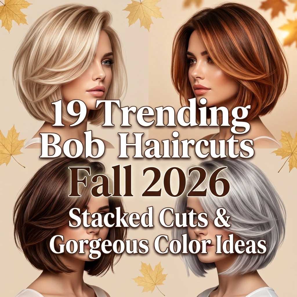 19 Trending Bob Haircuts Fall 2026 Stacked Color