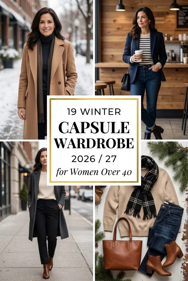 19 Winter Capsule Wardrobe 2026-27 for Women Over 40