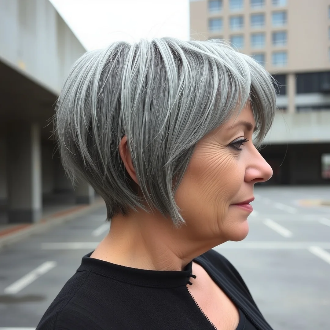 Cool Slate Tones - 19 Fall 2026 Hair Color Women Over 60 Ideas Trends