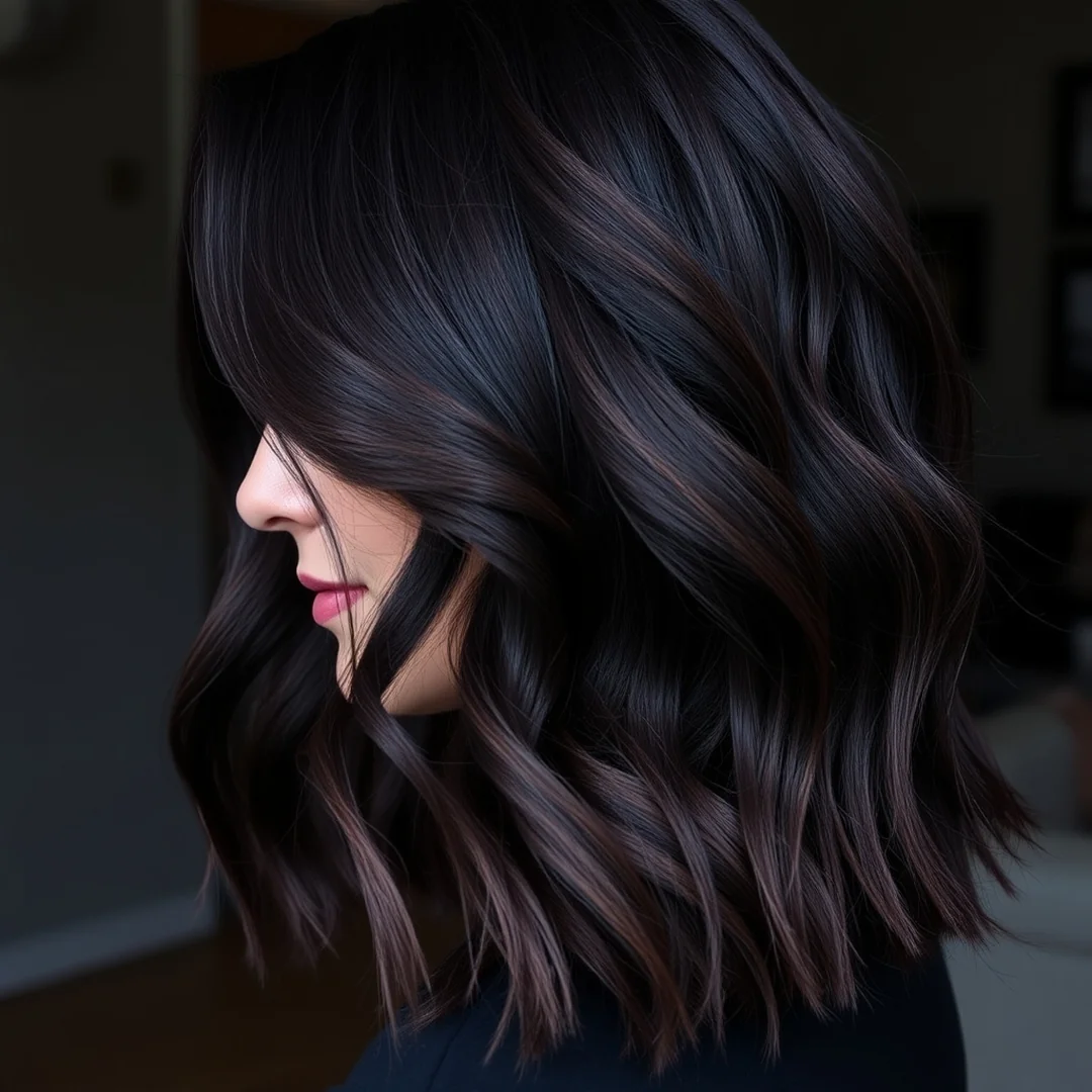 Deep Plum Balayage - 19 Winter Balayage Hair Color Ideas 2026 27 Ombre