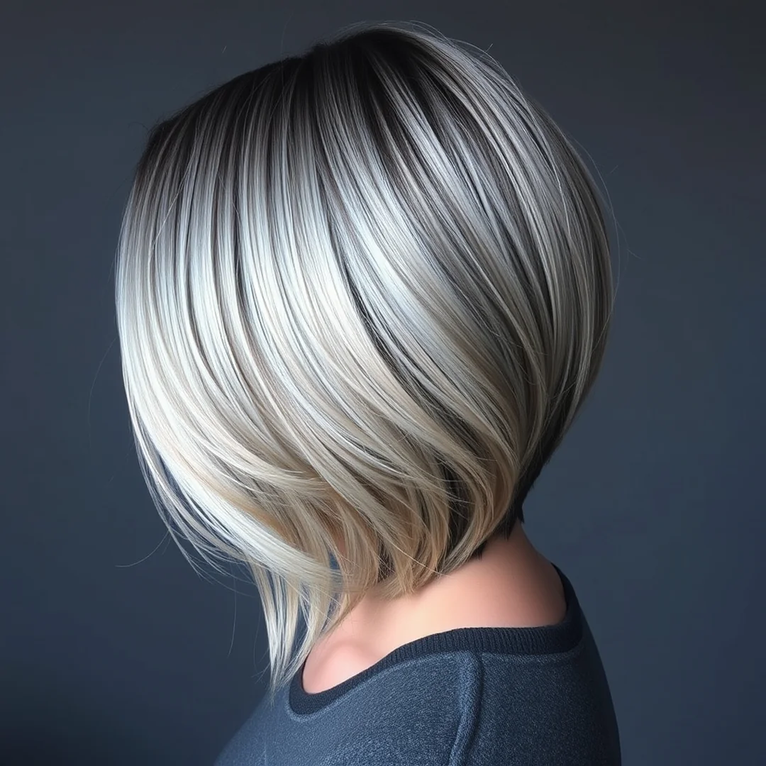 Silver Grey Ombre - 19 Winter Balayage Hair Color Ideas 2026 27 Ombre