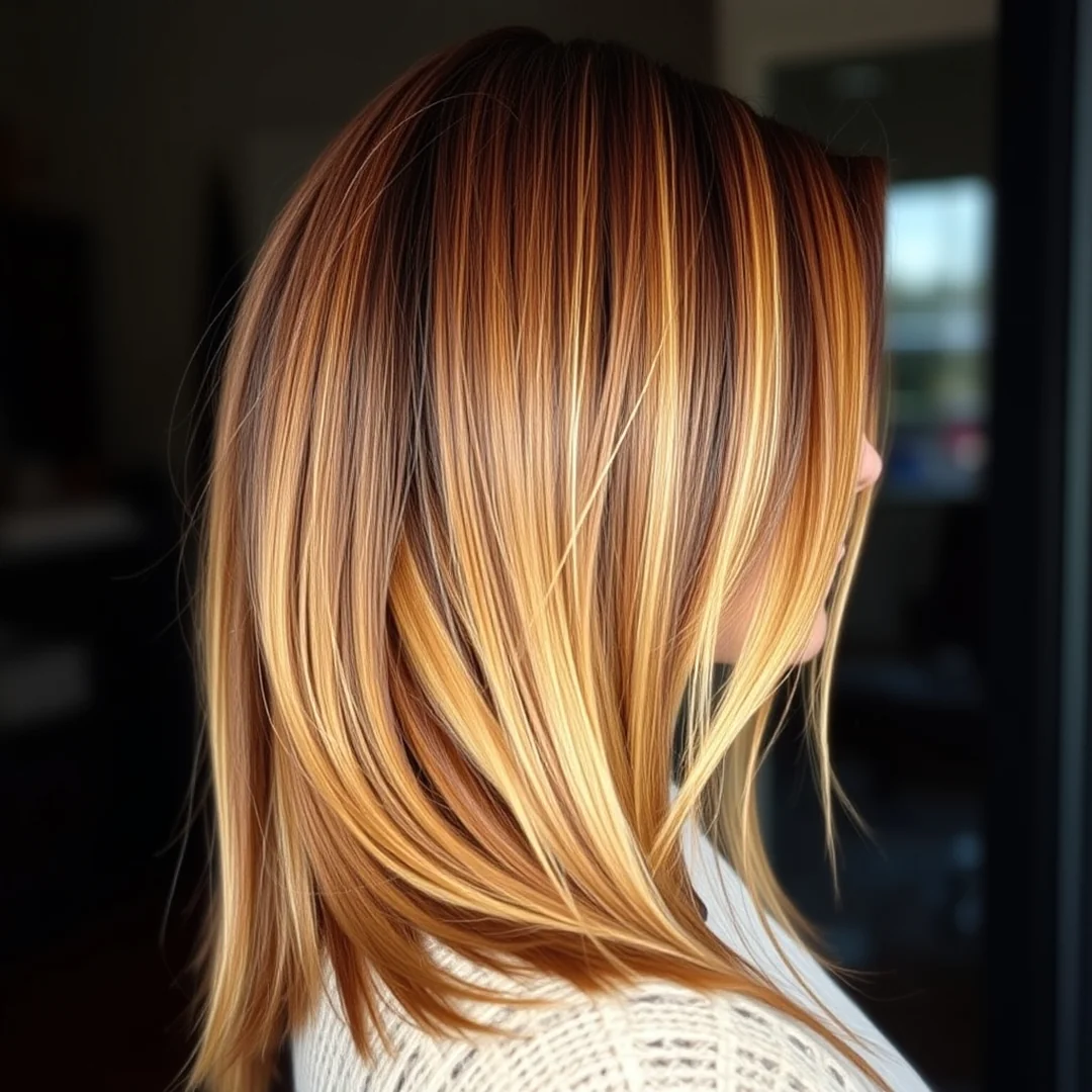 Warm Caramel Highlights - 19 Winter Balayage Hair Color Ideas 2026 27 Ombre