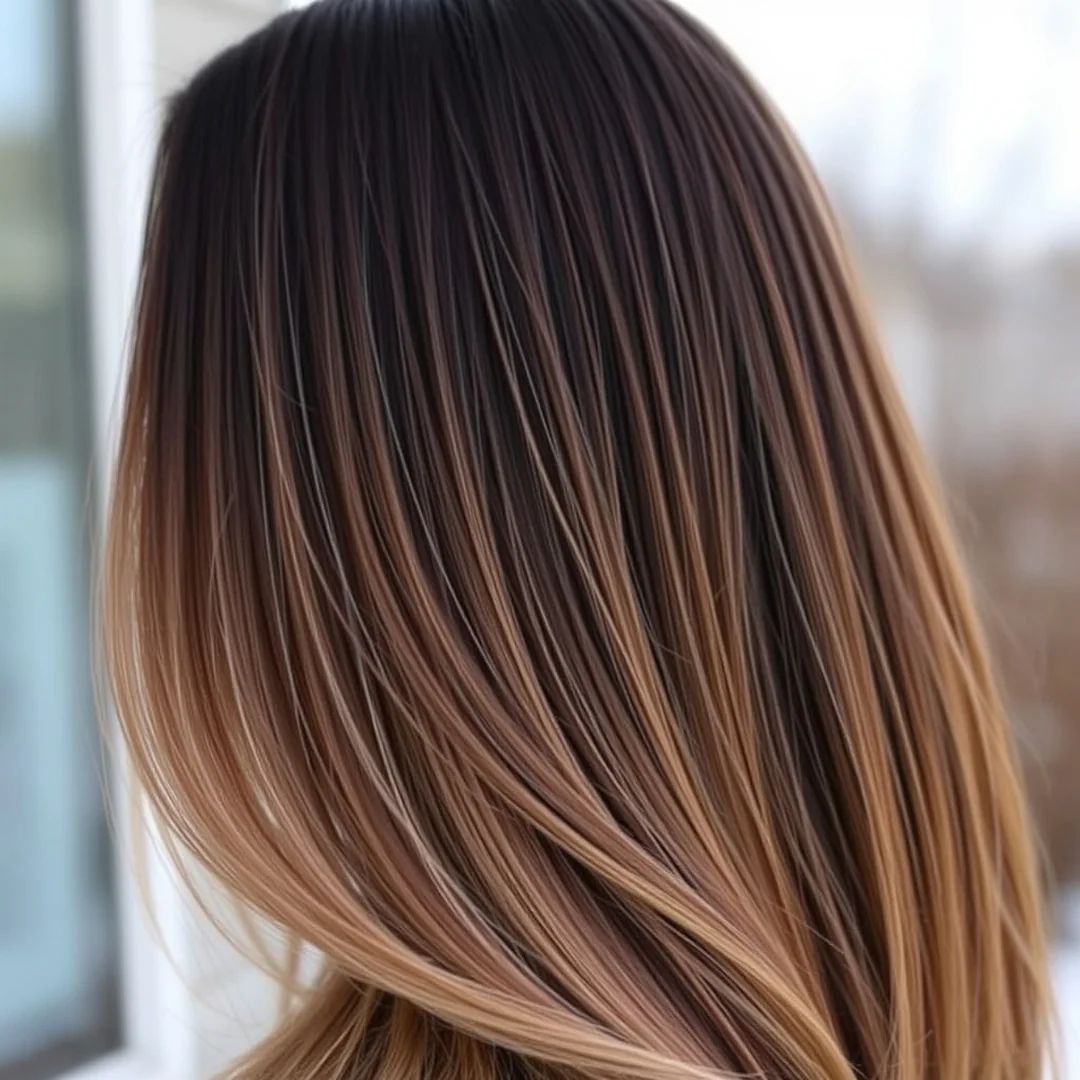 Winter Ombre Inspiration - 19 Winter Balayage Hair Color Ideas 2026 27 Ombre