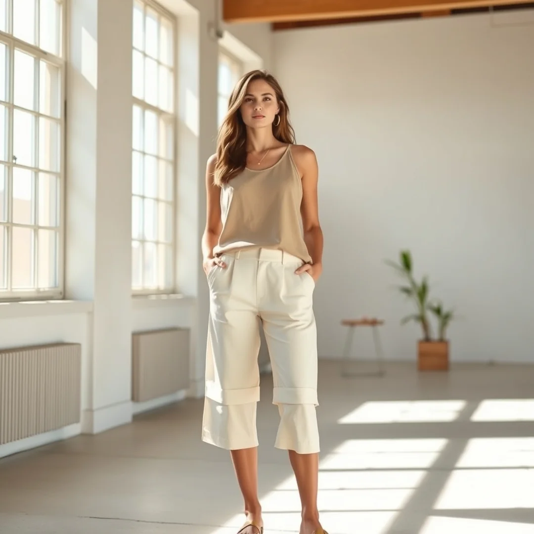 Minimalist Neutral Outfits - 20 Bermuda Shorts Outfits That Look So Chic in Summer 2026