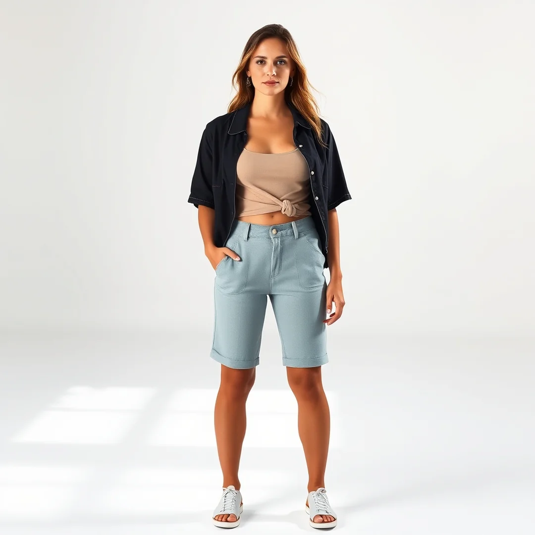 Proportion Balancing Bermuda Looks - 20 Bermuda Shorts Outfits That Look So Chic in Summer 2026