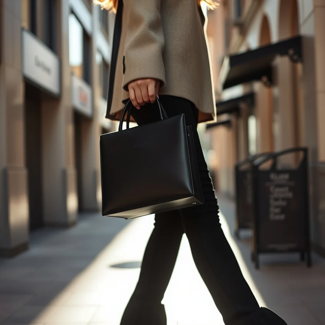 Structured Bag Silhouette - 20 Black Flared Legging Outfit Ideas 2026 Style