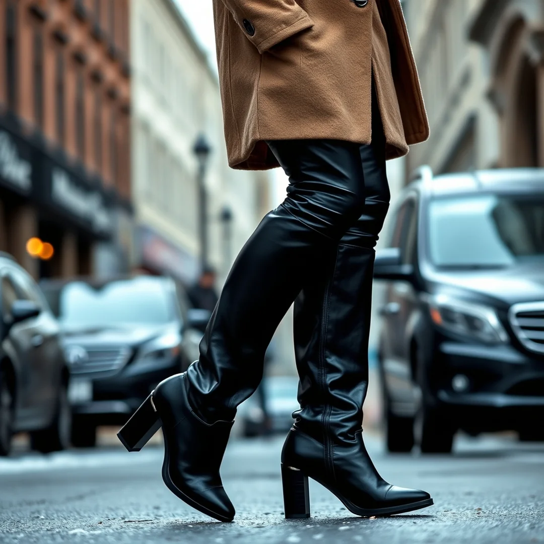 Tall Boot Styling - 20 Black Flared Legging Outfit Ideas 2026 Style