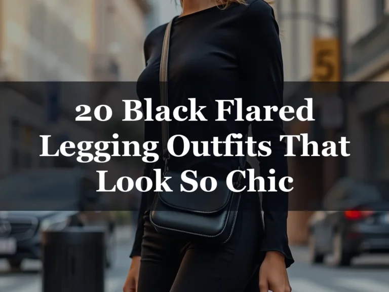20 Black Flared Legging Outfits That Look So Chic - 20 Black Flared Legging Outfits That Look So Chic
