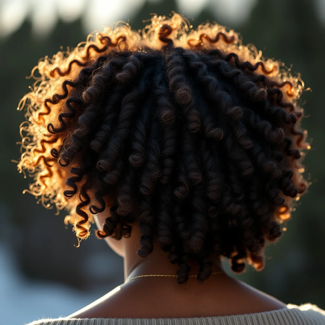 Golden Brown Accents - 20 Black Women Hair Color Ideas Winter Natural Hair