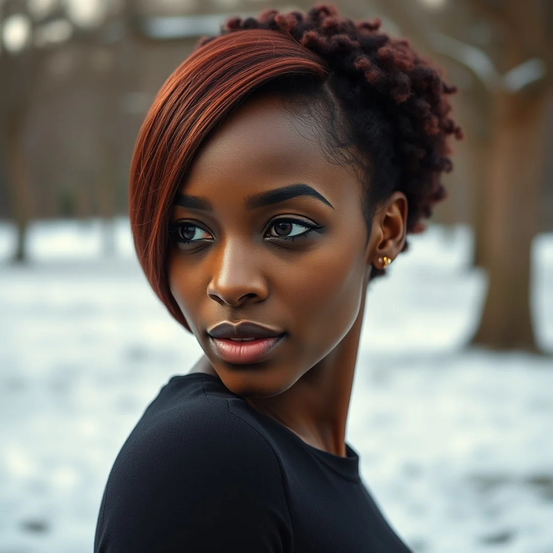 Mahogany Red Shades - 20 Black Women Hair Color Ideas Winter Natural Hair