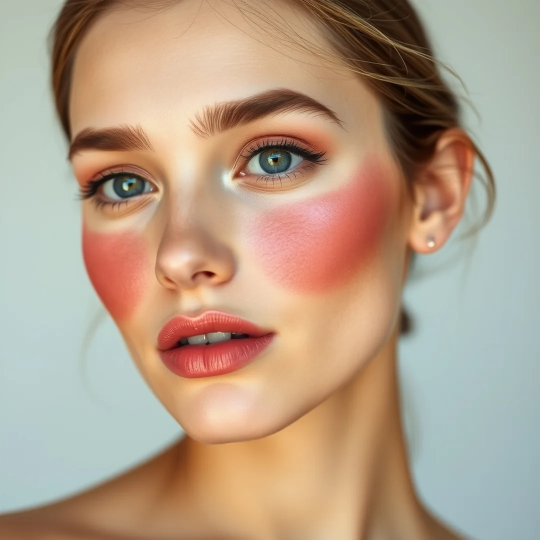 Heart-Shaped Blush Placement - 20 Bold Blush Makeup Ideas for Summer 2026