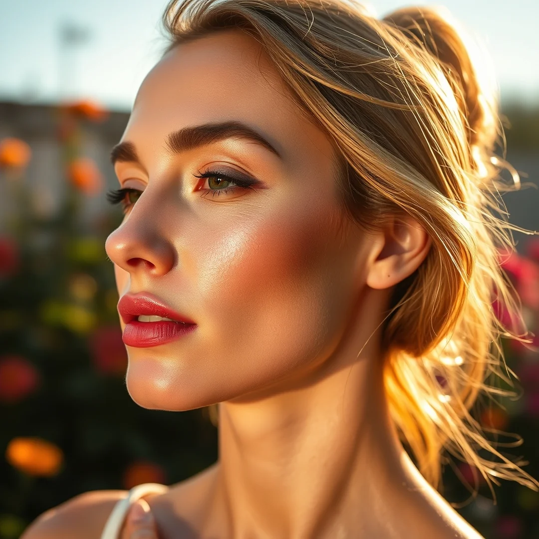 Liquid Highlighter Magic - 20 Bronzed Makeup Looks for Effortless Summer Glam