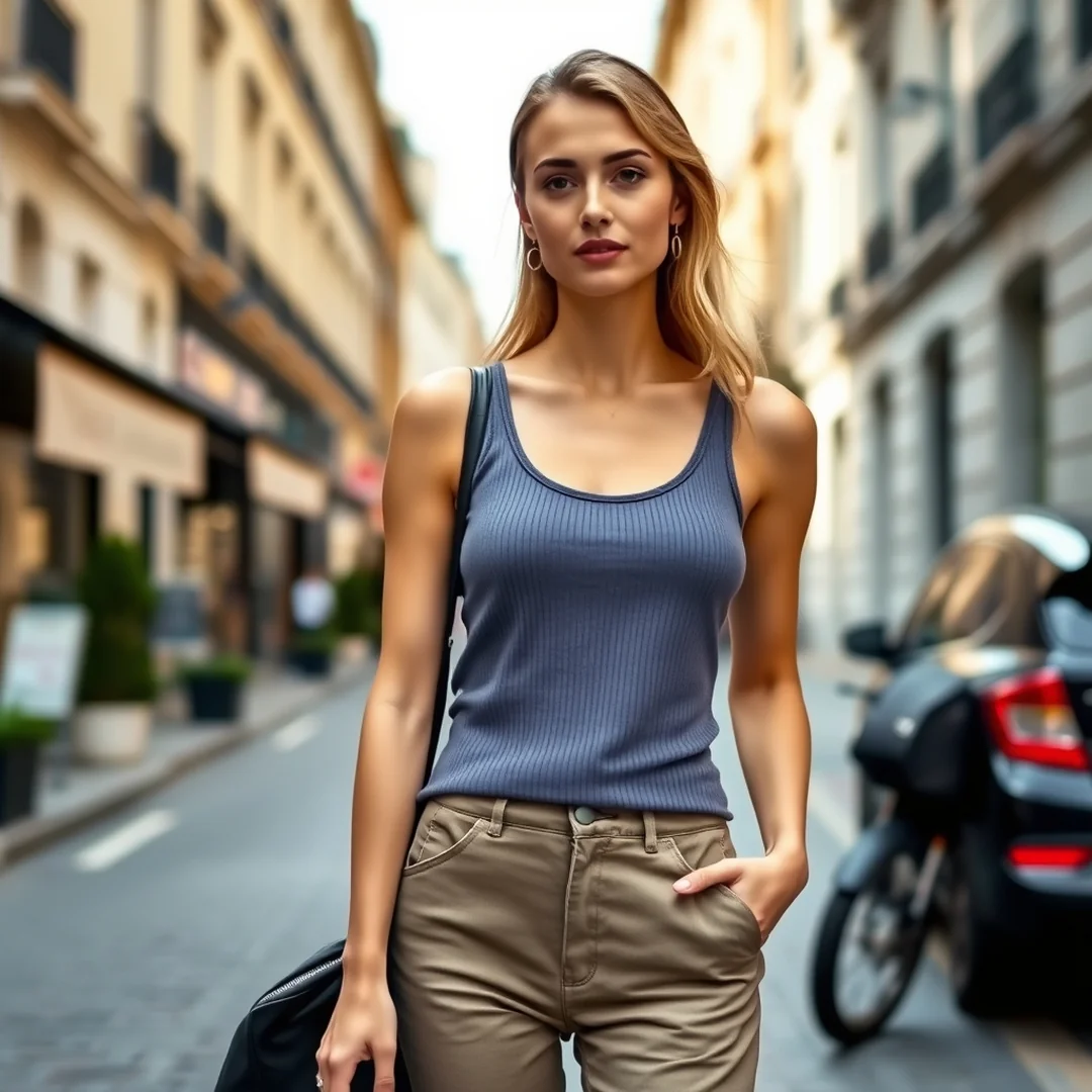 French-Style Tank Outfits - 20 Chic Tank Top Outfits to Try Before Summer Ends