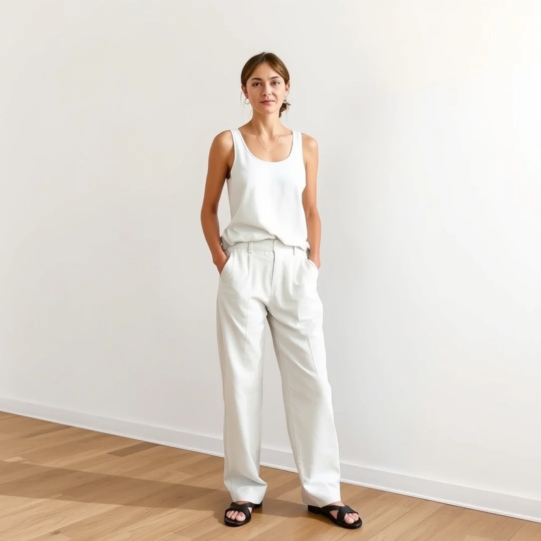 Monochrome Tank Outfits - 20 Chic Tank Top Outfits to Try Before Summer Ends
