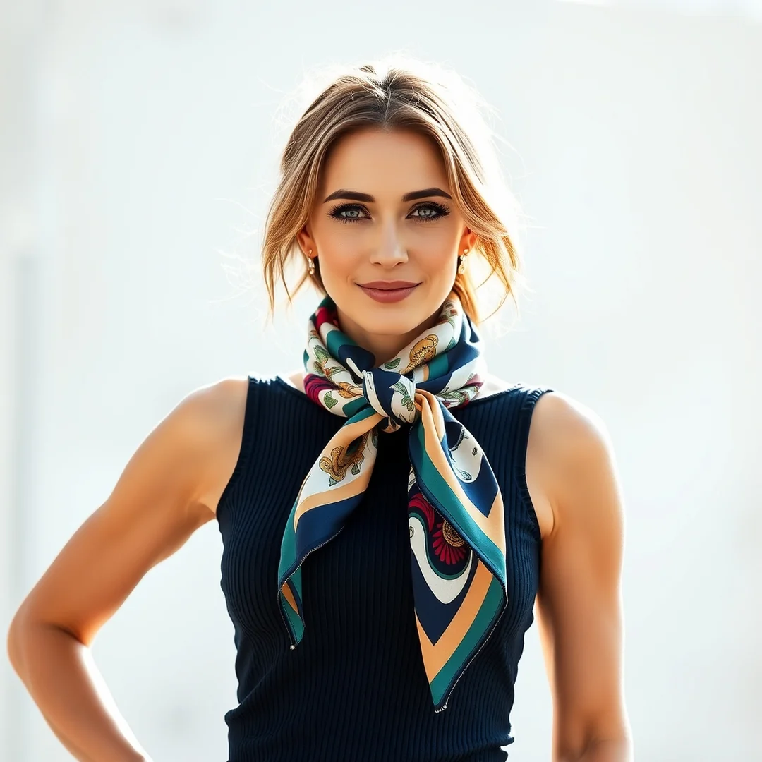 Tank Top With Scarves - 20 Chic Tank Top Outfits to Try Before Summer Ends