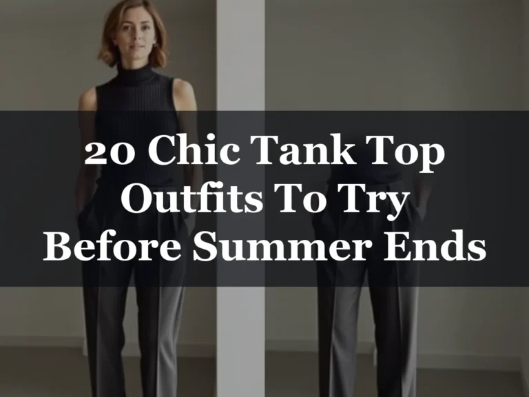 20 Chic Tank Top Outfits To Try Before Summer Ends - 20 Chic Tank Top Outfits to Try Before Summer Ends