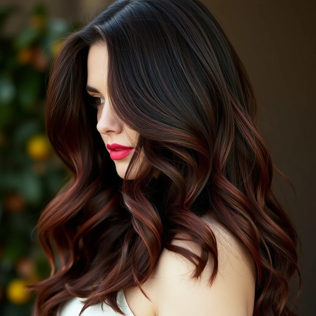 Dark Mahogany Accents - 20 Hair Color Ideas Fall 2026 Trending Styles