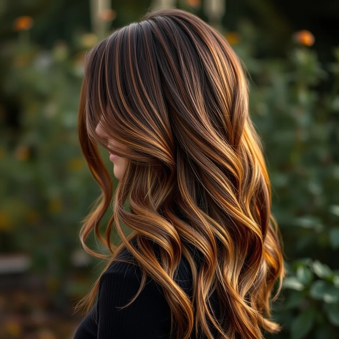 Spiced Cinnamon Highlights - 20 Hair Color Ideas Fall 2026 Trending Styles