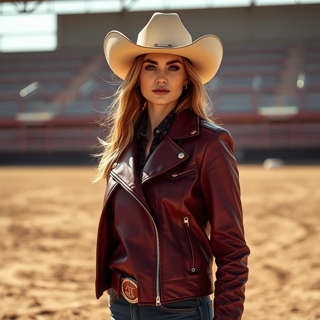 Burgundy Leather Jackets - 20 Rodeo Fashion Outfit Trends 2026 Western Style